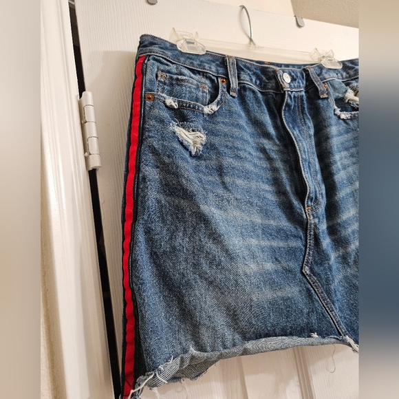 Abercrombie A-line Jean Skirt - Picture 3 of 8